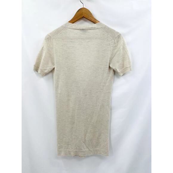 Theory P Gwyneth New Cashmere Short Sleeve Lightweight Sweater Cardigan - Picture 3 of 5